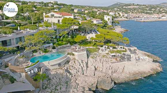 Hotel Roches Blanches, Cassis, France, vu par drone ©  Drone-Pictures Marseille