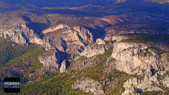 Vue aérienne des Gorges du Verdon