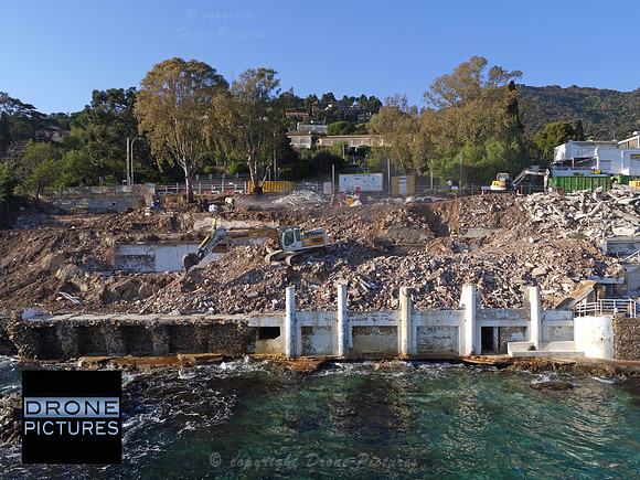 Chantier de démolition Hôtel des Roches - Lavandou