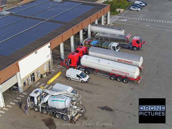 Photo aérienne par drone chez GCA - SOTRIMO à Montélimar