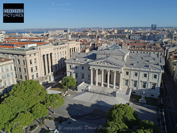 Photo aérienne du Palais de justice de Marseille