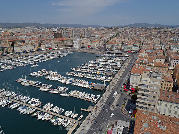 Photo aérienne Vieux-Port Quai Rive-Neuve - Marseille 0055 © Drone-Pictures