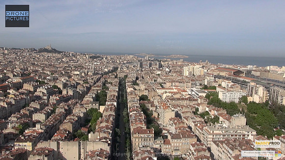 Marseille par Drone Pictures - Ville depuis Palais Longchamps