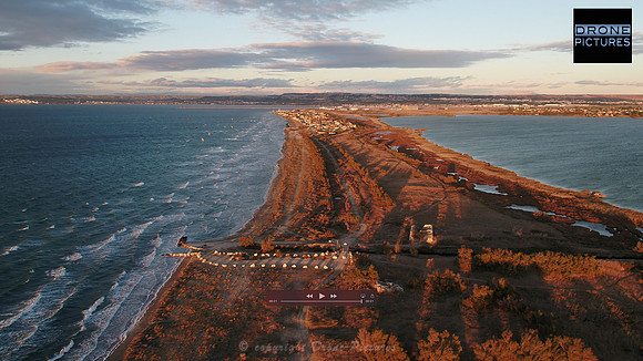 Couché de soleil Plage du Jai - Marignane © Drone-Pictures 2017