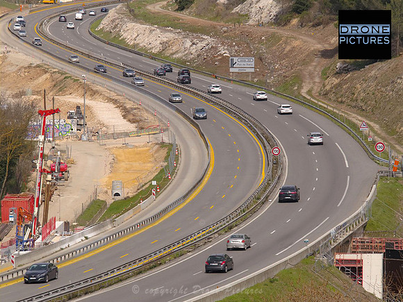 Photo aérienne par drone  Autoroute A52 © Drone-Pictures - 864
