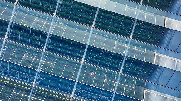 Vue aérienne d'une Serre de Tomates en TopShot - Avignon