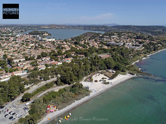 Photo aérienne par drone des Plages à Istres - © Drone-Pictures