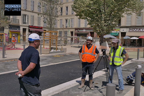 Interview du chef de chantier NGE place jean-Jaurès par Drone-Pictures